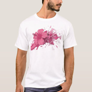 Camiseta Creación personalizada de FLOR ABSTRACTA juguetona