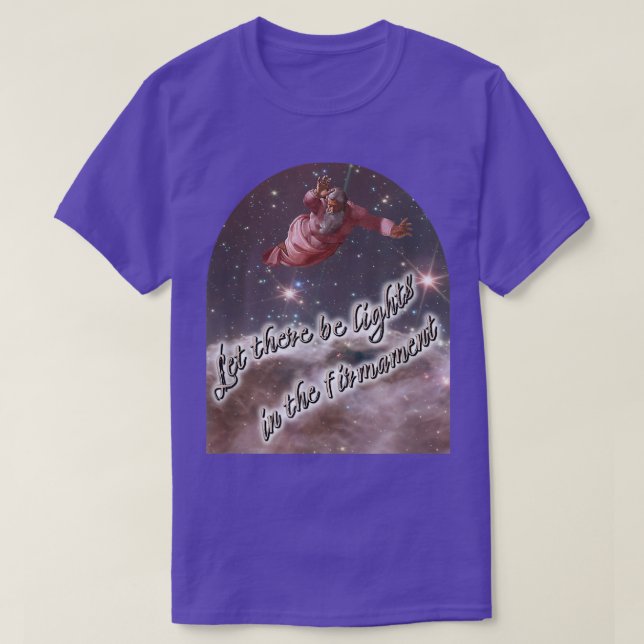 Camiseta Creación y ciencia Dios el creador y Carina Ne (Diseño del anverso)