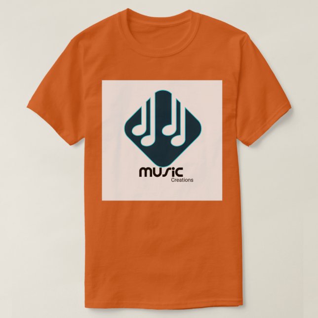 Camiseta Creaciones musicales (Diseño del anverso)