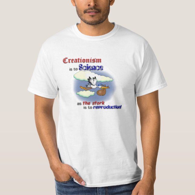 Camiseta Creacionismo contra ciencia (Anverso)
