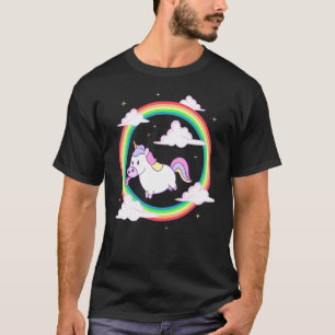 Camiseta Creado legendario mágico del arcoiris de unicornio