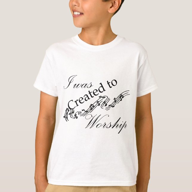 Camiseta Creado para adorar (Anverso)