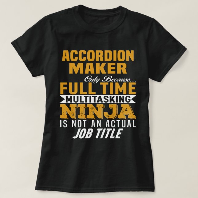 Camiseta Creador de acordeones (Diseño del anverso)