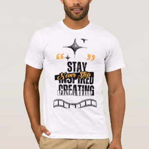 Camiseta Creador de cine motivacional texto gráfico