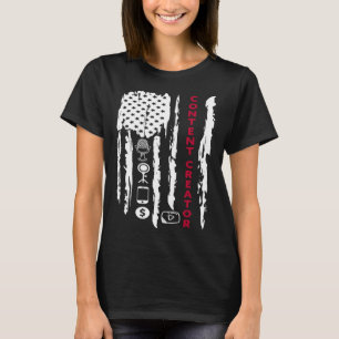 Camiseta Creador de contenido blogger vlogger influencer Am