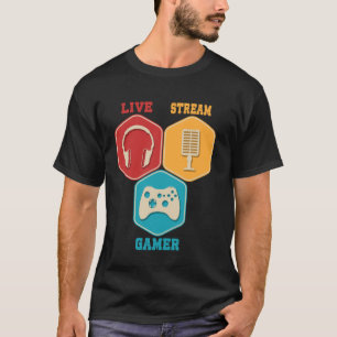 Camiseta Creador de Contenido Juego en Línea Videojuego Tra