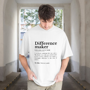 Camiseta Creador de diferencias - Cotización Inspiradora