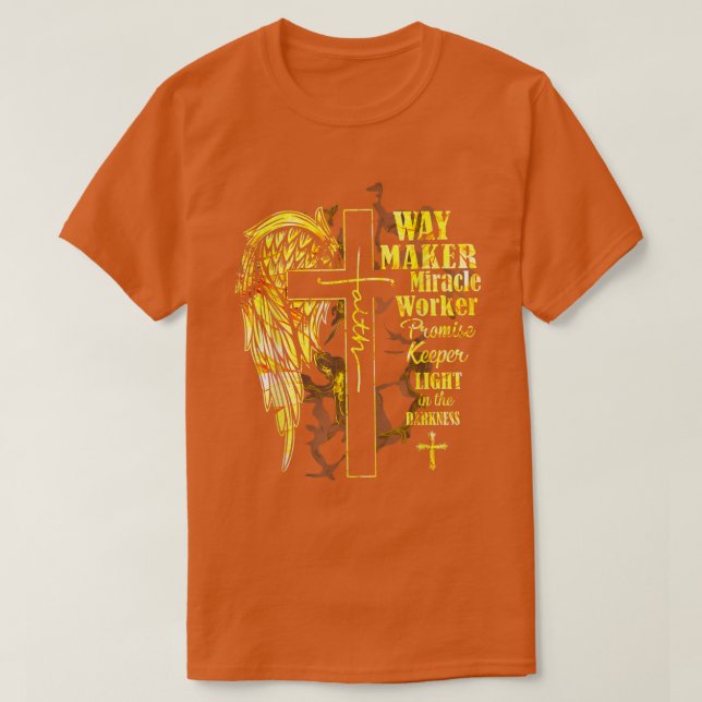 Camiseta Creador de fe milagros promesa de trabajador keepe (Diseño del anverso)