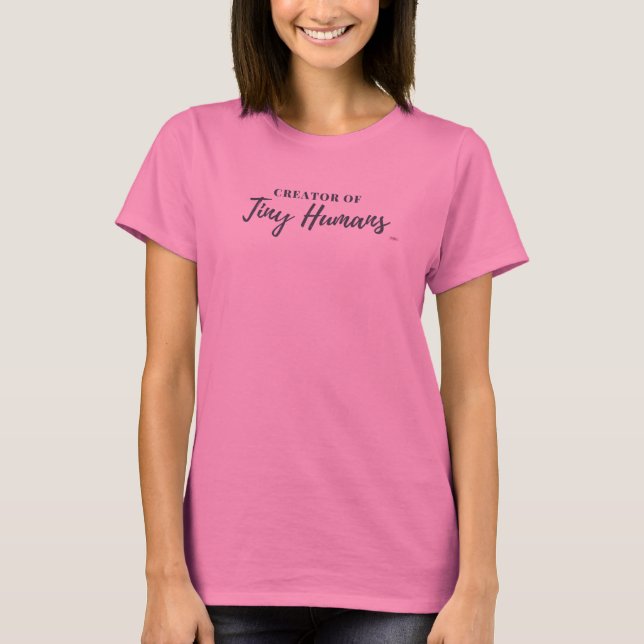 Camiseta Creador de pequeñas letras grises humanas (Anverso)