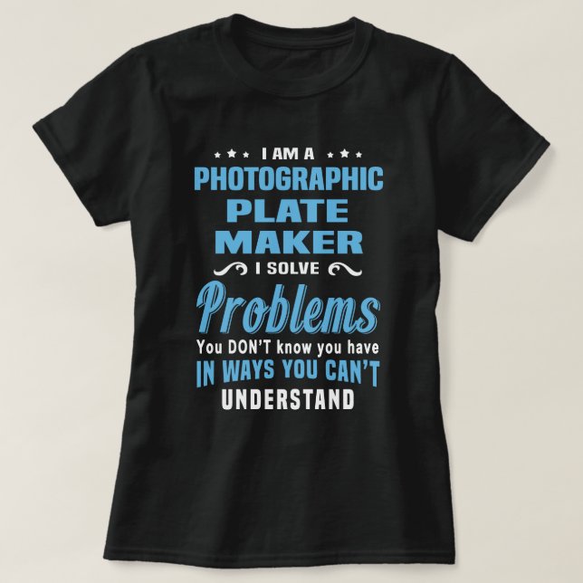 Camiseta Creador de placas fotográficas (Diseño del anverso)