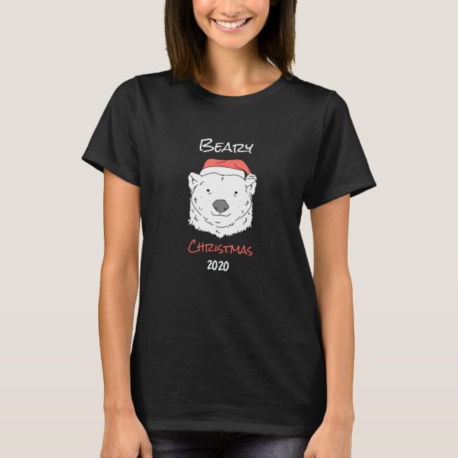 Camiseta Creador De Xmas Beary Con Gráficos De Oso Polar (Anverso)