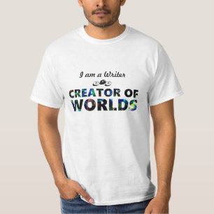 Camiseta Creador del escritor aka de los mundos (para