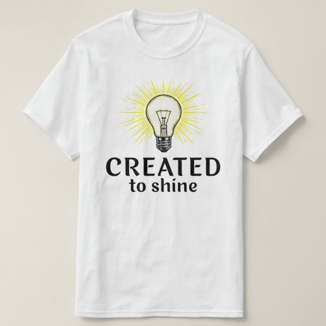 Camiseta Creados Para Brillar (Diseño del anverso)
