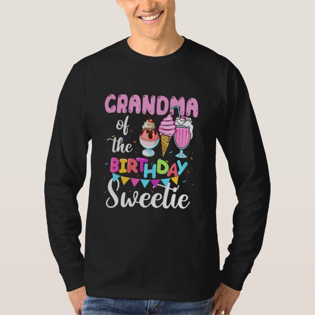 Camiseta Cream Cones Popsicles La Abuela Del Dulce De Cumpl (Anverso)