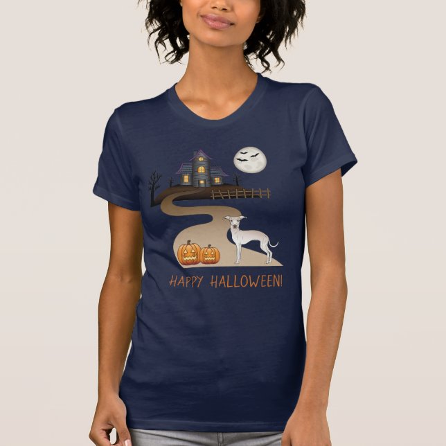 Camiseta Cream Iggy Cute Dog Y Halloween Halloween Haunge H (Anverso)