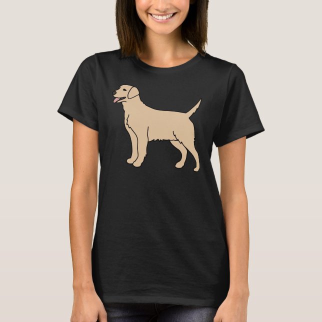 Camiseta Cream Labrador Dog (Anverso)