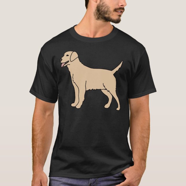 Camiseta Cream Labrador Dog (Anverso)