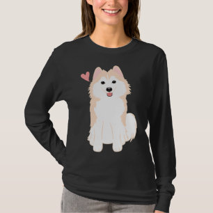 Camiseta Cream Love Pomsky Pomeranian Husky