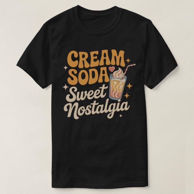 Camiseta Cream Soda Sweet Nostalgia , Old School Soda (Diseño del anverso)