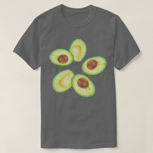 Camiseta Creamy aguacados aguacate motif aguacado pegatina (Diseño del anverso)