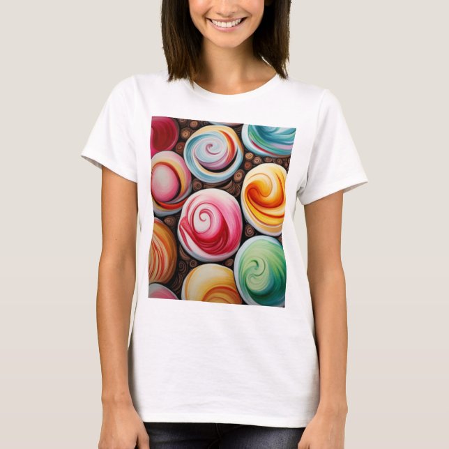 Camiseta Creamy Swirls (Anverso)