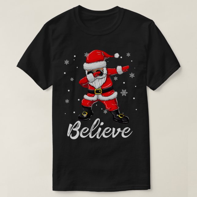 Camiseta Crean Navidades Dabbing Santa Claus Niños Niños Ni (Diseño del anverso)