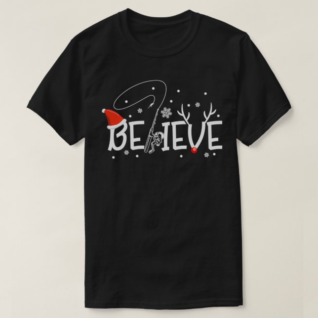 Camiseta Crean Navidades de pesca divertidos para renos en  (Diseño del anverso)