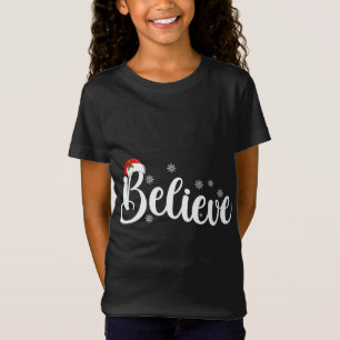 Camiseta Crean Navidades Santa Hat creen que Navidades Paja