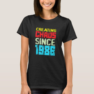 Camiseta Creando Caos Desde 1986, 36 Años De Caos