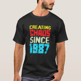 Camiseta Creando Caos Desde 1987, 35 Años De Caos