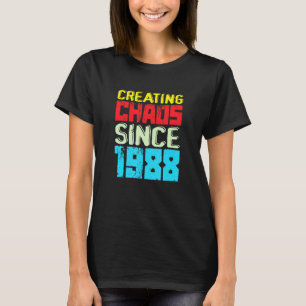 Camiseta Creando Caos Desde 1988 34 Años De Caos