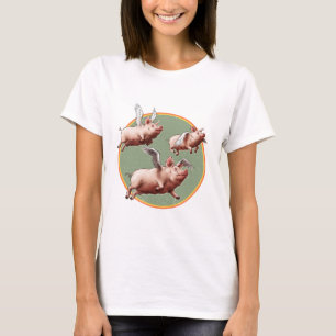 Camiseta Créanlo o no - Cerdos voladores