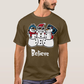 Camiseta Créanme graciosos Navidades Snowmies Tshirt Boy Ch