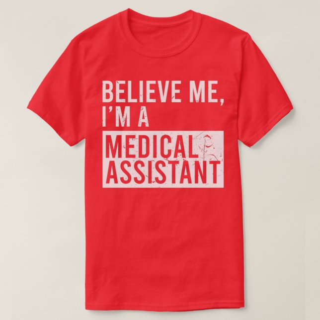 Camiseta Créanme, Soy Auxiliar Médico, Funny Me Retiró. (Diseño del anverso)