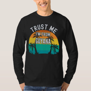 Camiseta Créanme, soy de Guyana Tropical Trees Vintage