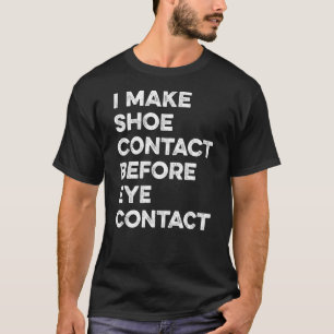 Camiseta Crear contacto de zapatos antes de la barra de con