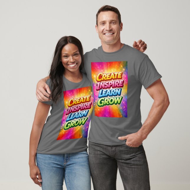 Camiseta Crear Inspirar Aprender Crecer (Unisexo)