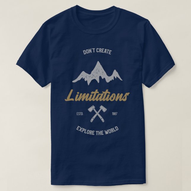 Camiseta Crear limitaciones de Donx27t (Diseño del anverso)