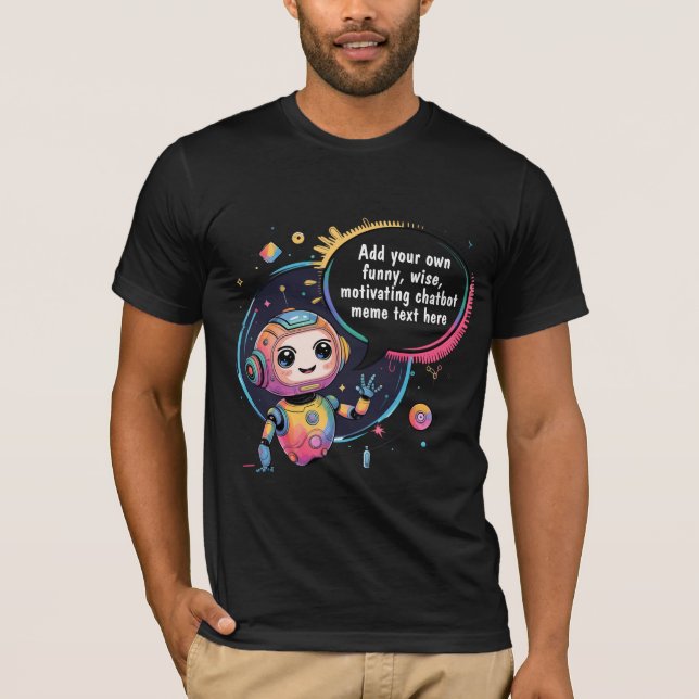 Camiseta Crear memes de chatbot con plantillas de Personali (Anverso)