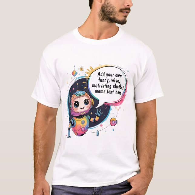 Camiseta Crear memes de chatbot con plantillas de Personali (Anverso)