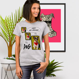Camiseta Crear/personalizar fotos de perros de 3 paneles