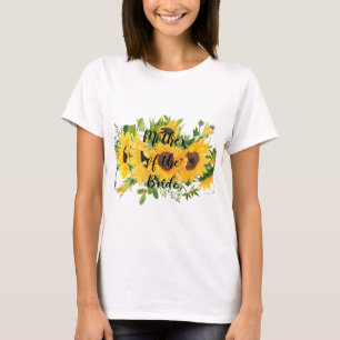 Camiseta Crear propio Sunflower Bridal Party Regalos AÑADIR