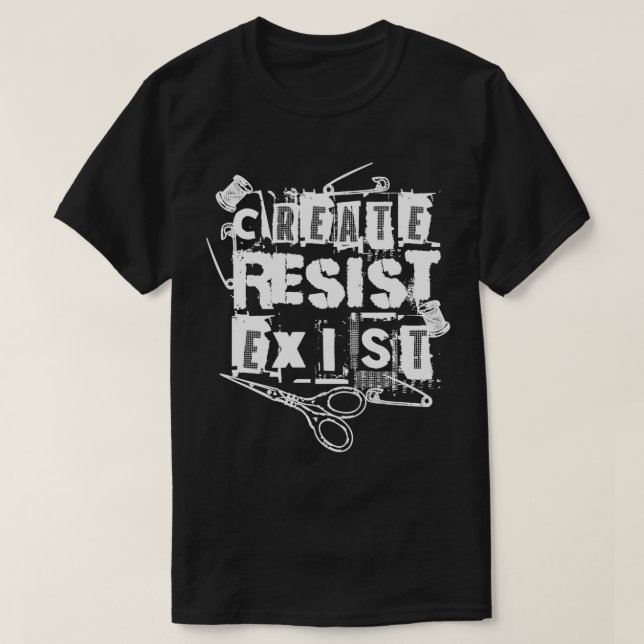 Camiseta Crear resistencia Punks de la Revolución Existente (Diseño del anverso)
