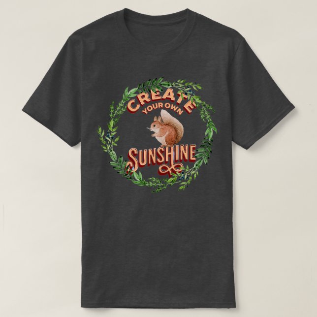 Camiseta Crear sol (Diseño del anverso)