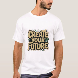 Camiseta Crear su futuro: diseño motivacional y lúdico