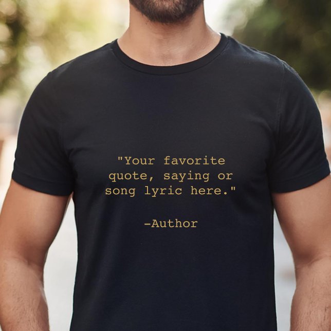 Camiseta Crear su propia cita Personalizado (Subido por el creador)