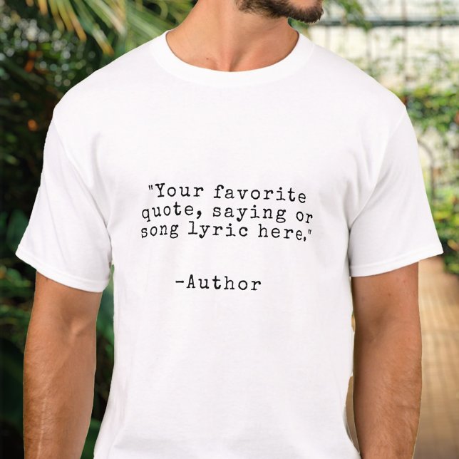 Camiseta Crear su propia cita Personalizado (Subido por el creador)