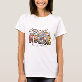 Camiseta Crear su propia enfermera floral