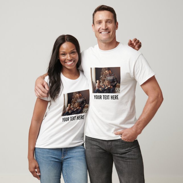 Camiseta Crear su propia familia de personalizados Foto con (Unisexo)