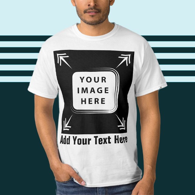 Camiseta Crear su propia foto y texto Personalizado (create your own personalized gifts
custom gifts for men, create your own presents gifts
add custom )